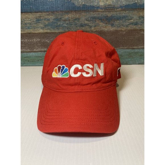 CSN Comcast Sports Network TV Channel Mens Adjustable Strapback Hat Peacock Logo - Picture 1 of 8